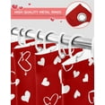 thumbnail image 4 of Red Valentine''s Day Shower Curtain, Love Heart Shower Curtains Set with Hooks, Waterproof Fabric Bathroom Curtains Decor Home Accessories,72 X 72 Inch Long, 4 of 6