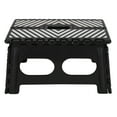 thumbnail image 3 of Simplify 9" Extra Wide 1 Step Plastic Folding Step Stool, Black, 3 of 5