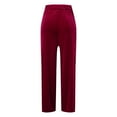 thumbnail image 3 of Gibobby Pantalones mujer invierno Estilo de ropa de mujer Casual Casual Velvet Baggy Leggings Pantalones casuales(Rojo,XG), 3 of 5
