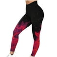 thumbnail image 5 of All Your Basics AXXD Red Leggings Women Summer Flame Printed Leggings Fitness Running Tight Yoga Pants, 5 of 6