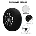 thumbnail image 2 of Pofeuu Rabbit2 Print Spare Tire Wheel Cover for Car Truck SUV Camper Universal Fit Spare Tire Cover RV Spare Tire Covers-14 inch, 2 of 6