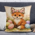 thumbnail image 2 of Easter Pillow Covers for Decorative Throw Pillows for Men Women 18X18 Inch Blank White Polyester Pillowcase for Drawing, 2 of 5