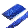 thumbnail image 1 of Unique Bargains 10 Yards 0.8 Inch Elastic Sequins Trim Flat Stretch Sequin Ribbon Strip, Dark Blue, 1 of 4