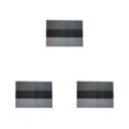 thumbnail image 4 of kurtrusly PVC Napperons Résistant aux Taches Bol Plat Rectangle Isolation Antidérapante Imperméable à la Maison Tapis d'Hôtel Noir 3Set, 4 of 6