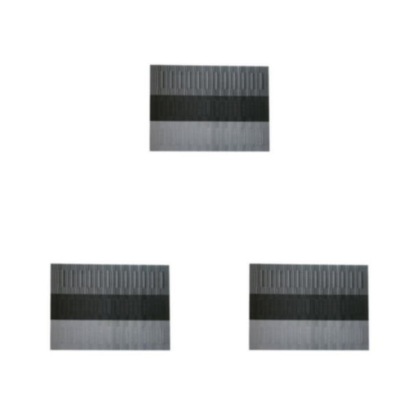 Tapete de tejido de PVC Cateissary manteles individuales resistentes a las manchas color Negro