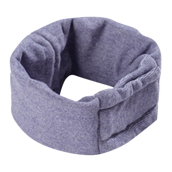 Quiet Ears for Dogs - Adjustable Ear Covers for Noise, No Shake Dog Head Wrap, Dog Calming Hood for Thunder, Lightning, Fireworks, Vet Visits, Polyester and Stretch Cotton Blend(M,Purple)