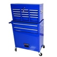 thumbnail image 3 of Tcbosik 8-Drawer Tool Chest with Lockable Wheels, Rolling Tool Organizer with Detachable Top, Metal Tool Box for Garage/Workshop, Blue, 3 of 6