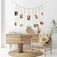 thumbnail image 4 of Hanging Photo Display with 18 Clips  Wooden Bead Garland  Boho Style Collage Photo Frame Decoration for Dorms  Classrooms  Bedrooms, 4 of 12
