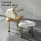 thumbnail image 3 of Bearachild Taburete pequeño con forma de nube bonita, silla para zapatos que cambia de casa, taburetes de plástico, inodoro grueso, juegos de Conjuntos de muebles de sala de estar Blanco, 3 of 6