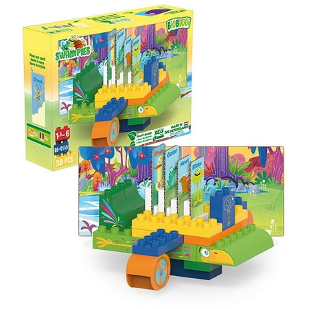 38 pcs BiOBUDDi Swampies – Swamp Plane Building Blocks Set