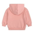 thumbnail image 6 of Toddler Sweatshirt Girls Long Sleeve Solid Plus Hooded Tops Boys Hoodie Pink 10 Years-11 Years, 6 of 6
