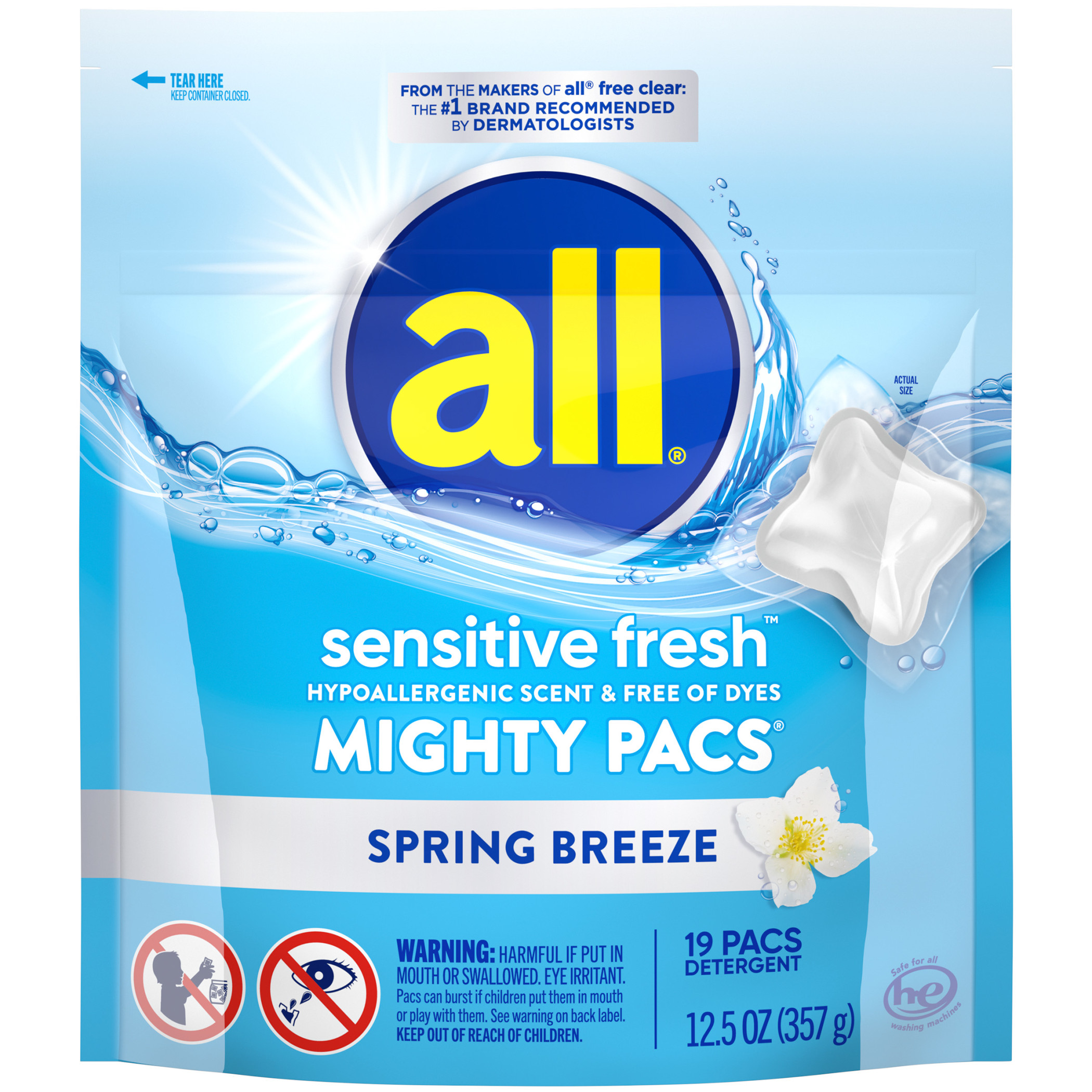 all sensitive fresh Mighty Pacs Spring Breeze 19 Count photo 1