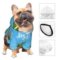 thumbnail image 3 of Fotbe Merry Christmas Gnome Sudadera con Estampado para Perros Pequeños – Suéter con Capucha para Mascotas, Tela Suave de Forro Polar con Bolsillo-Small, 3 of 7