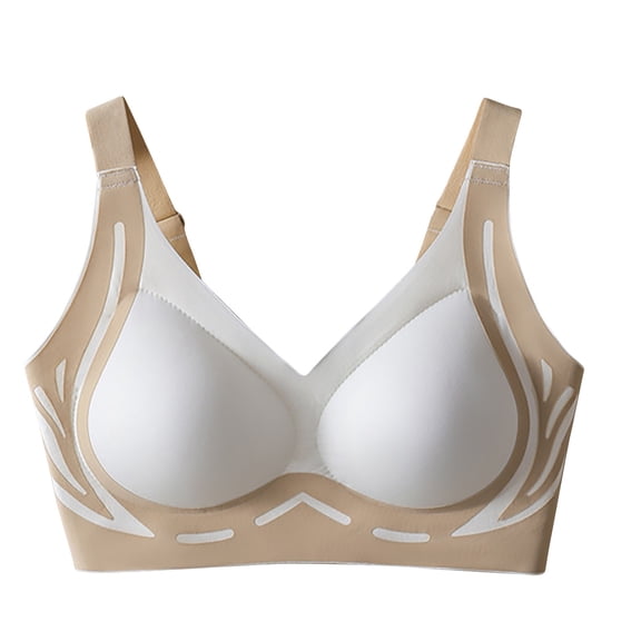 Powerful Push up Seamless Bra Full Cup Wireless Brassiere No Underwire Full Cup Soft All-Day Lingerie