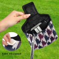 thumbnail image 4 of Haosy Pied De Poule Pattern Golf Mallet Putter Cover Strong Magnetic Leather Golf Club Headcover Closure, 4 of 7