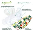 thumbnail image 4 of Wegreeco Washable Reusable Baby Cloth Pocket Diapers 6 Pack + 6 Bamboo Inserts (with 1 Wet Bag, Love, Flowers), 4 of 6