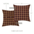 thumbnail image 3 of VHC Brands Primitive Bedding-Heritage Farms Fabric Euro Sham, Deep Burgundy Red, 3 of 5