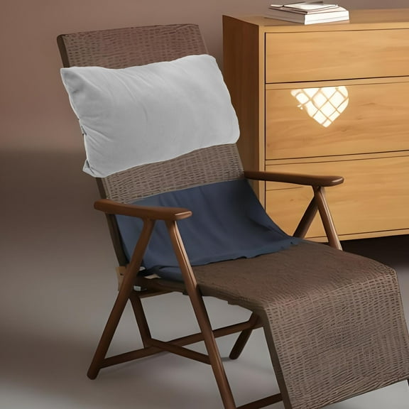 Soimiss Comfortable Neck Support Chair Headrest Pillow Light Grey with Elastic Band for Easy Attachment