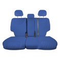 thumbnail image 1 of For 2019–2023 Hyundai Santa Fe FH Group Custom Fit Neoprene Waterproof Car Seat Covers - Rear Set Solid Blue, 1 of 5