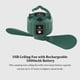thumbnail image 3 of Naiovety Ventiladores de techo Ventilador para acampar al aire libre con linterna LED Herramientas de enfriamiento de carga Enfriador 2 en 1 Type2 NO2, 3 of 6