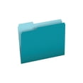 thumbnail image 3 of (2 pack) Pendaflex Colored File Folders 1/3 Cut Top Tab Letter Teal/Light Teal 100/Box 15213TEA, 3 of 7
