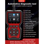 OBD2 Scanner Diagnostic Tool - Check Engine Light Code Reader with Reset, Battery Voltage Tester, Modes 6 & 8