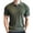 W7-Deep Green, variant on Golf Shirt for Mens Knit Textured Shirts Short Sleeve Collared V Neck Polos Stretchy Tennis Running Athletic Casual Clothes,Khaki 2XL