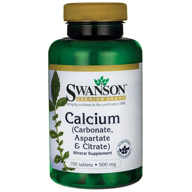 Calcium Aspartate Anhydrous Tablets Uses In Hindi Swanson Calcium (Carbonate, Aspartate & Citrate) 500 mg 100 Tablets