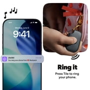 Life360 Tile Pro Powerful Bluetooth Tracker for Keys, Bags, Phones & More, iOS & Android, 2-Pack Tracking Devices (Black/White)
