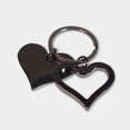 thumbnail image 2 of Paquete 250 piezas Llavero corazón metálico con placa grabable, 2 of 4