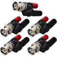 TRAHOOBNC Male Plug to 2X 4mm Dual Banana Female Jack Socket Binding Post RF Coax Coaxial