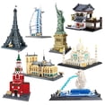 thumbnail image 3 of Wange-bloques de construcción de la Estatua de la libertad, Coliseo Romano, Torre Eiffel, modelo, juguetes para niños, regalo, 2023, 3 of 4
