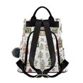 thumbnail image 2 of FORMRS Women's Travel Backpack Purse Anti-Theft Hidden Pockets Casual Shoulder Bag, Brown Christmas House, 2 of 7