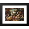 thumbnail image 2 of Narcisse-Virgile Diaz de La Peña 24x18 Black Modern Framed Museum Art Print Titled - Oriental Ladies at Leisure (1864), 2 of 5