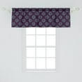 thumbnail image 2 of Ambesonne Geometric Window Valance, Squares Circles Dots, 54" X 18", Indigo Pink Pale Grey, 2 of 3