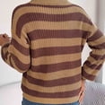 thumbnail image 4 of Lovskoo 2024 Sweaters for Women Trendy Pullover Long Sleeve V-Neck Blouse Knit Tops Khaki, 4 of 7