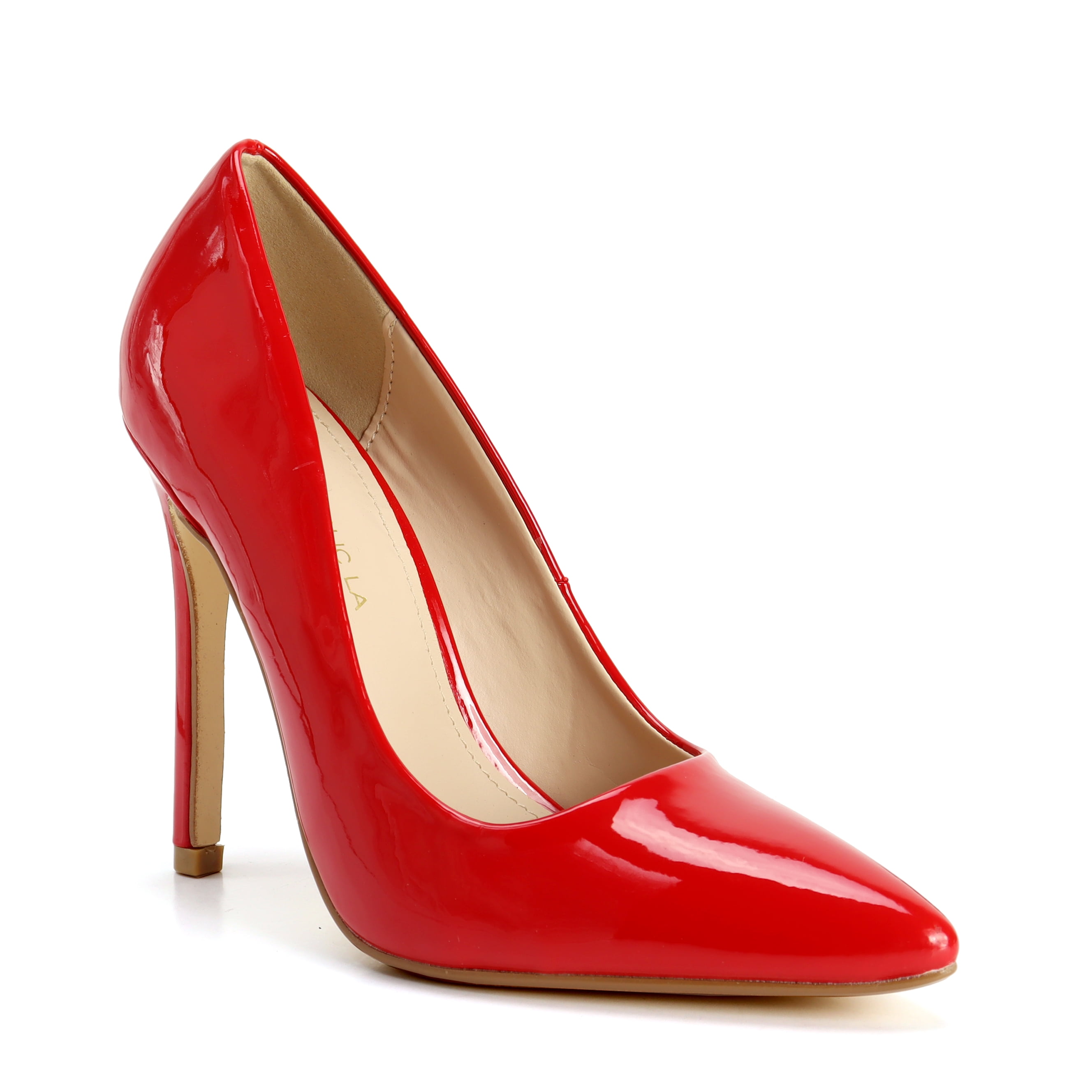 Shoe Republic La Women Pointed Toe Dress Pump Chole Red Size 6.5 ...