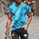 thumbnail image 2 of Camisas de Manga Larga para Hombres Blusa de Cuello Redondo de Impresión Cómoda, Camisa Casual de Poliéster para Uso Diario, de Fiesta Y de Primavera de Verano, 2 of 5