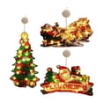 thumbnail image 4 of 3x lámpara de succión iluminada de decoración navideña luces LED de Navidad colgante de ventana para decoración de pared del hogar Macarena Luces de hadas de interior, 4 of 6