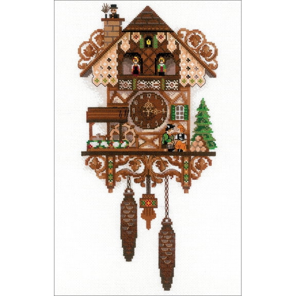 RIOLIS Counted Cross Stitch Kit 9.75"X15.75"-Cuckoo Clock (14 Count)