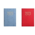 thumbnail image 1 of Cuaderno portátil Diario Mensual Agenda Hábitos Gestión del tiempo A5 2023 rojo azul shamjiam, 1 of 8