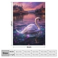 thumbnail image 4 of Nawypu  Swan Blanket Anti Pilling Throw Blankets Cozy Durable Blankets for Office Couch Cinema Gifts Quality Washable, 4 of 6