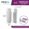 thumbnail image 2 of M-D Building Products 32042 3/8 in. Satin Clear Anodized Aluminum Counter Top/Stair Nosing Inside Corner, 2 of 11