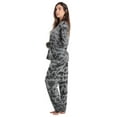 thumbnail image 2 of Just Love Womens Pajama Set  Elegant, Relaxing Sleepwear (Tie Dye Grey Black Long Sleeve, X-Large), 2 of 3