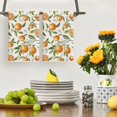 thumbnail image 2 of Fruit Orange Summer Kitchen Towels Dish Towels, 18x26 Inch Farmhouse Flowers Decoration Hand Towels Set of 2, 2 of 6