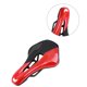 thumbnail image 2 of Worallymy Asiento de sillín de bicicleta de carretera Diseño hueco Asiento de cojín de cuero de PU transpirable Accesorio de ciclismo de carretera negro rojo Worallymy JD735810095, 2 of 7
