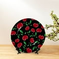 thumbnail image 6 of Bingfone Cherry Print Bone China Dinner Decorative Plates,Handmade Ceramic Dinner Plate with Stand for Home Club-7in, 6 of 6