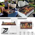 thumbnail image 4 of XYZCANDO Cow Sunflower 4pcs Golf Cart Seat Covers Navajo Golf Cart Steering Wheel Covers Golf Cart Flags Southwest Golf Cart Decor Universal Golf Cart Seat Towel Steering Wheel Cover Mini Flags Black, 4 of 7
