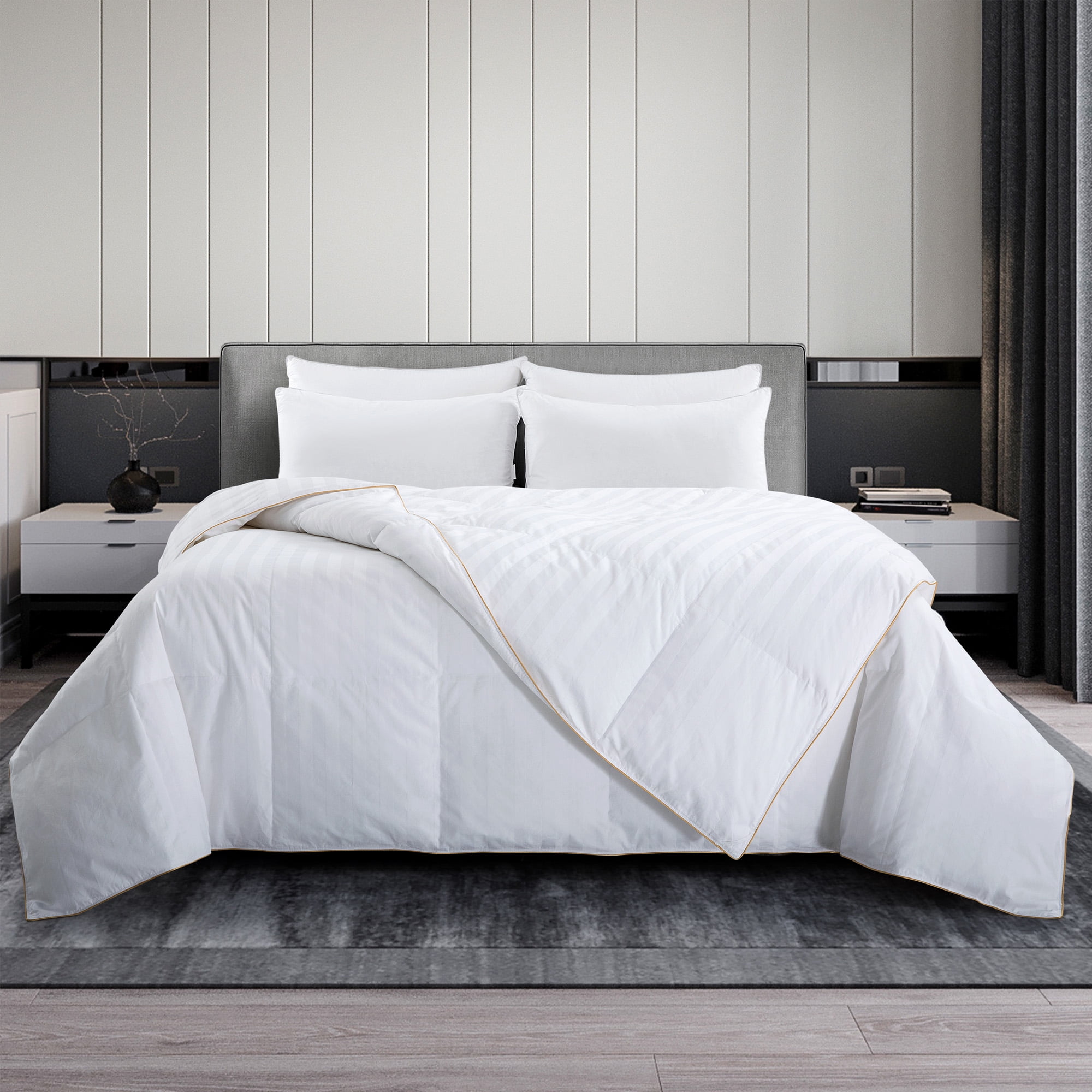 Lightweight White Goose Down Comforter with 100 Cotton Cover Walmart