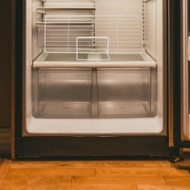 MERRYHAPY 2-Pack Freezer Divider with Ventilated White Iron Design, Adjustable Refrigerator Storage Organizer for Home